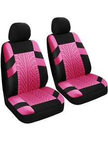 Universal Car Seat Covers Full Set - Airbag Compatible Auto Seat Protectors For SUV, Sedan, Van - 9-Piece Set (2 Front Covers + Backrest Cover + Rear Bench Cover + 5 Headrest Covers) & 4-Piece Set (2 Front Covers + 2 Headrest Covers) - 款式A - 查看 19