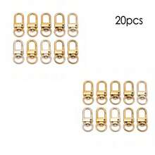[Metal Snap Buttons] 20pcs Zinc Alloy Small Door Buckle DIY Keychain Bag Pendant Hook Clasp Hardware Accessories DIY Sewing Accessories - Multicolor - View 7