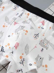 Celana Dalam Anak Laki-Laki 5pcs/Pack Celana Dalam Boxer Anak Laki-Laki Nyaman dan Lembut dengan Motif Kartun - MultiWarna - View 5