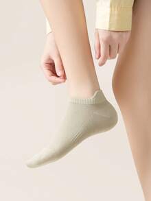 5/6/20/30 Pairs Women's Mesh Breathable Cotton Socks, Moisture-Wicking Anti-Odor Thin Ribbed Low-Cut Invisible Socks, Casual Everyday Socks - Multicolor - View 9