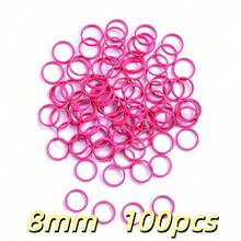 100pcs 8/10mm Small Double Open Jump Rings Colourful Small Key Rings Split Rings Functions On Connectors For Jewelry Crafts Decorations And DIY - Double Loop Hanging Loop - View 9