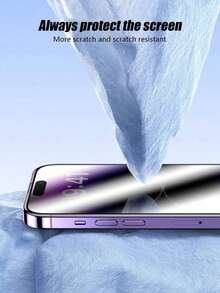2片裝陶瓷磨砂防窺螢幕保護貼，相容 iPhone 17 Pro Max/17 Pro/17 Air/17/16 Pro Max/16 Pro/16 Plus/16/15 Pro Max/15/14/13/12 及其他機型，觸控順滑無延遲，磨砂質感帶來更絲滑操作感，精準開孔設計易於貼附且不干擾手機殼，有效防止指紋與刮痕，支援基礎防水功能 - 黑色 - 查看 9