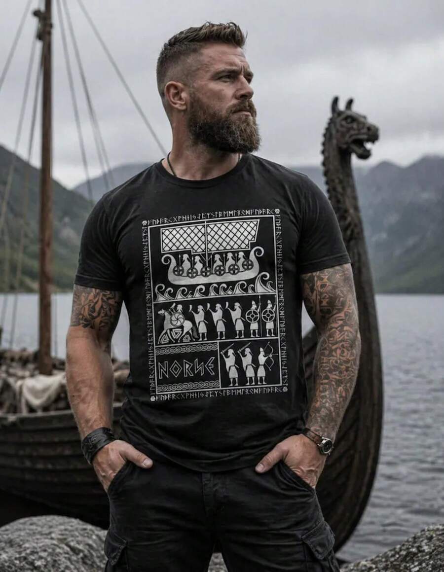 Men T-Shirts - Black - View 1