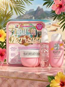 Sol de Janeiro Beija Flor Elasti 3 件套（面霜 50ml+焕肤沐浴露 90ml+Brazilian Crush Cheirosa 68 香氛喷雾 30ml）男女通用护肤套装 1.7oz/50ml+3oz/90ml+1oz/30ml 紧致-弹性 亮白-修复 清洁-保湿 香氛-便携 适合旅行 适合女朋友 妻子 母亲 朋友 男朋友 丈夫 - 彩色 - 查看 2