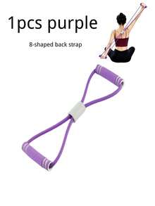4 Tube Foot Pedal Yoga Resistance Bands, Multifunctional Elastic Pull Rope For Full Body Workout, Abdomen Shaping Leg & Back Training, Stackable Fitness Trainer For Home Gym Pilates Exercise, Portable Stretch Puller For Body Sculpt Sweat Workout - Multicolor - View 7