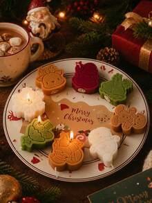12 Cute Christmas Silicone Molds - DIY Handicrafts, Suitable For Soap, Candles And Resin - Holiday Home Decor Casting Tools - Christmas Molds - View 2