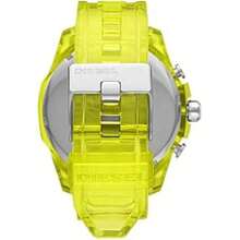 Diesel DZ4532 Bright Yellow Oversized Jelly Watch Multi Chrono Date 5ATM Waterproof Unisex Summer Accessory - one-size - View 2