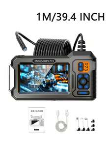 Industrial Endoscope Camera, 4.3-Inch IPS Screen, IP67 Waterproof, 1m/39-Inch Cable, With Magnet, Hook, Side Mirror, Suitable For Pipe Inspection, Car Repair, HVAC, Car Diagnosis, Men's Device - Endoscope - View 14