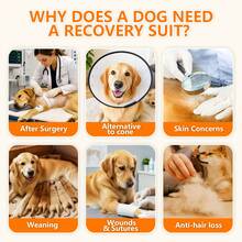 Dog Recovery Suit Soft Stretch Surgical Anti Licking Pet Recovery Shirt For Medium Large Dogs - Multicolor - View 8