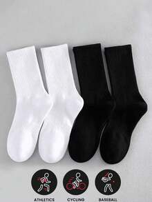 Calcetines deportivos casuales de otoño/invierno, calcetines de baloncesto unisex, calcetines de tripulación - Multicolor - Ver 2