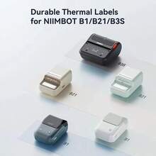 Kertas Label Termal NIIMBOT 1 Gulungan, Warna/Putih/Transparan, Perekat Tahan Air, Kompatibel dengan Printer Label Portabel B1 B21 - View 6