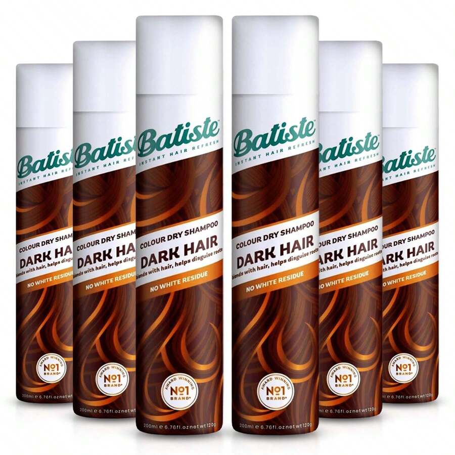 Batiste Dark Hair Dry Shampoo 200ml - Pack Of 6 - Spray - View 1