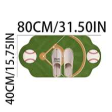 1pc Baseball Field Shaped Decorative Rug, Bedroom Decor, Floor Mat, Carpet, Home Decor, Living Room Rug, Small Living Room Rug, Bedroom Carpet, Living Room Home Decor, Outdoor Rug, Washable Carpet - Multicolor 3 - View 14