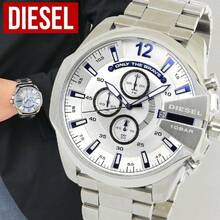 Diesel DZ4501 Men Silver Blue Chronograph Watch Steel Band 100M Waterproof Industrial Quartz Wristwatch - one-size - View 6