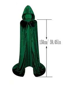 1 buah Jubah Beludru, Cocok untuk Pesta Kostum, Malaikat Maut, Penyihir, Hantu, Setan, Perlengkapan Cosplay - MultiWarna - View 9