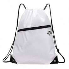 5pcs/3pcs/1pc Drawstring Backpack, Medium Size, Black, Sports Style, Suitable For Gym, Football, Basketball, Running, Travel, Swimming, Beach Use - Multicolor - View 13