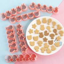 MIANXIAOXIN 6pcs Mini Cookie Cutter Set - Dog Bone, Puppy Paw, Heart, Flower, Carrot, Fish Shape, Suitable For Pet Treats And Children's Snacks - Multicolor - View 11