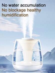 LED Dual-Port Humidifier With Seven-Color Ambient Night Light, Suitable For Bedroom, Living Room, Office, Home Daily Use And Gift, USB Large Capacity Humidifier - JB3000 - View 2