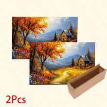1件裝 秋季鄉村風景圖案印花矽藻土廚房地墊 吸水廚房地板墊 廚房地毯 水槽前墊 適用於廚房、浴室、玄關、走道、洗衣房及居家裝飾 - 彩色 - 查看 12