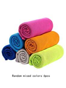 6pcs Cooling Towels (11.81in*31.49in) Cooling Towels, Cold Towels, Microfiber Soft Breathable Cooling Towels, Suitable For Sports, Yoga, Gym, Camping, Running, Fitness, Workout And Other Activities - Multicolor - View 11