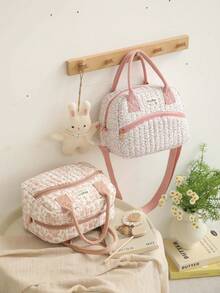 1pc Portable Handheld Mommy Bag, Large Capacity Diaper Storage Bag For Outings, Mother And Baby Bag - Multicolor - View 4