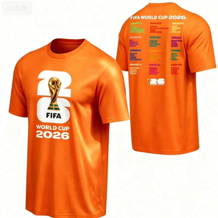 FIFA World Cup 2026 ™ World Cup Bracket Tee - Unisex - 橘色 - 查看 1