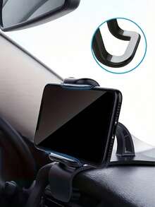 Car Phone Holder, Multi-Function Phone Mount, Rotatable Installation Device, Can Be Installed On Car Dashboard, ABS Material - Multicolor - View 7