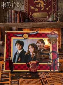 Warner Bros 1PC  Officially Licensed Photo Frame  Hermione Ron   Golden Snitch Peripherals Party Dress Up Props Replaceable Photo Fashionable Creative Room Desktop Decorations Birthday Surprise Gift - A - View 8