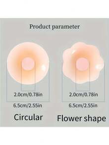 10pcs Reusable Nipple Covers, Round Seamless Invisible Self-Adhesive Bra Cups, Non-Slip Backless Nipple Covers, Suitable For Various Occasions - Multicolor - View 6
