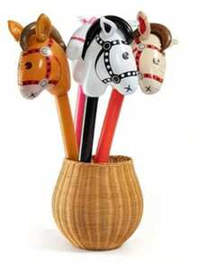1pc 37 Inch Inflatable Stick, Inflatable Cowboy Horse Head Stick, Pony Stick Balloon, Suitable For Party, Birthday Theme Party, Home Decor, Family Gathering Photo Props - Multicolor - View 9