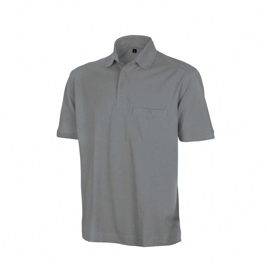 Result Mens Work-Guard Apex Short Sleeve Polo Shirt - W.G. Gray - View 1