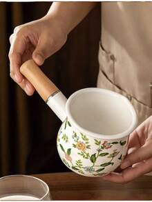 1pc Enamel Enameled Pot With Double Handles, Soup Pot, Stew Pot With Lid, Non-Stick, Compatible With Gas And Induction Cookers, Tang Xiao Chu Thickened Enamel Enameled Soup Pot, Double Handle Enameled Pot, Home Stew Pot, Flat Bottom Pot, Instant Noodle Pot, Lard Storage Pot, Milk Pot, Tea Pot, Instant Noodle Pot, 1pc Enameled Slanted Edge Pot Without Lid With Spout And Scale, Single Handle Wooden Handle Milk Pot, Noodle Pot, Instant Noodle Pot, Baby Food Pot, Oulijia Enamel Enameled Vintage Enameled Single Handle Small Milk Pot, Noodle Pot, Soup Pot, Instant Noodle Pot, Cooking Pot, Japanese Enameled Milk Pot, Single Handle Pot, Milk Pot With Scale, No Coating, Induction Cooker And Gas Stove Soup Pot - View 12