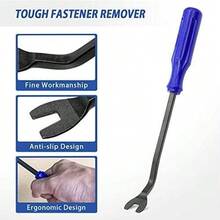 XLSFPY Auto Trim Rivet Removal Tool Kit, Fastener Car Panel Door Interior Window Tool, Auto Clip Fastener Remover Pry Tool, Clip Puller Rivet Removal Tool - White - View 5