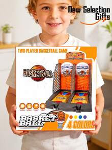 Fun Double-Player Competitive Basketball Shooting Toy - Fingertip Game Shooting Interactive Family Tabletop Game Boys And Girls Stress Relief Toy - Multicolor - View 6