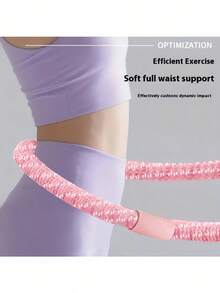 Silent Fitness Hoop Full Coverage Non-Binding Brand New Weighted Circle Fitness Method Abdominal Sweating Abdominal Muscle Enhancement Weighted Ball For Adults Best Gift For Mother Wife And Daughter Weight Loss Exercise Workout Equipment For Home - Multicolor - View 6
