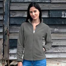 Result Womens/Ladies Core Fashion Fit Fleece Top/Full Zip Jacket - Pure Grey - View 2
