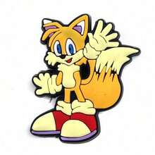 Game Cartoon Hedgehog Hole Shoes Flower Action Figures PVC Decorative Buckle Accessories Gifts - Multicolor - View 2