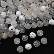 50/100顆 8/10mm 金色/銀色/透明色 壓克力磨砂五角星珠，DIY珠寶手工製作手鍊、項鍊、手機鍊用 - 彩色 - 查看 9