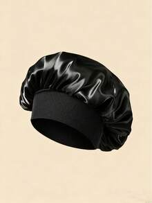 1/2pcs Women's Sleep Cap, Satin Headband, High Elasticity Chiffon Sleep Cap, Premium Satin Hair Protection Cap, Curly Hair Silk Headband - Multicolor - View 5