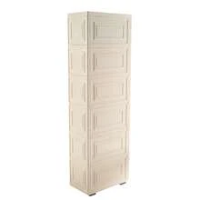 6Tier Bathroom Floor Cabinet Vertical Storage Unit With Drawers And Casters Large Capacity Narrow Tall Slim Storage Tower Waterproof Toilet Paper Storage Cabinet - Milky-white - View 5