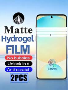 2 Peças Filme de Hidrogel Fosco Anti-Reflexo e Anti-Impressão Digital à Prova de Explosão e Resistente a Arranhões Protetor de Tela de Celular Compatível com Samsung Galaxy S26 Ultra A57/Compatível com Xiaomi 17T 14T Poco X6 M6 Note 15/Compatível com Honor 600 Filme Protetor com Reparo Automático de Arranhões Filme Macio Suporta Reconhecimento de Impressão Digital [Não é Vidro] [Versão Internacional, Não Versão Local] - Transparente - Visão 17