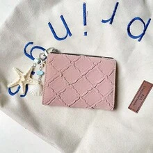 Starfish Shell Pendant Wallet, Best Friend Island Short Wallet With Multiple Card Slots And Coin Purse - Multicolor - View 5