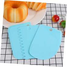 3pcs Multi-Functional Cream Scraper Set, Pastry Bread Dough Cake Scraper, Lightweight Non-Scratch Easy To Clean Baking Tools - Multicolor - View 7