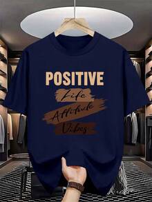 Men T T-Shirt, Base Shirt, Versatile Top, Summer Men's Clothing - 黑色 - 查看 8