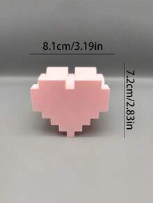 Pixel Heart Game Controller Display Stand, Pink & White Retro Pixel Style Gamepad Holder, Stable Anti-Fall Base, Desktop Decoration Storage Rack, Cute Gaming Room Desktop Decor - Multicolor - View 8