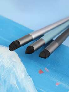 3 Sets Of Friction Pens Designed For Oil Pastels, Including Eraser Pen, Blending Pen, Soft-Headed Wax Crayon Transition Sponge Ball And Rendering Brush Tool, All 3 Styles Washable, Essential For Painting Art - A - View 3