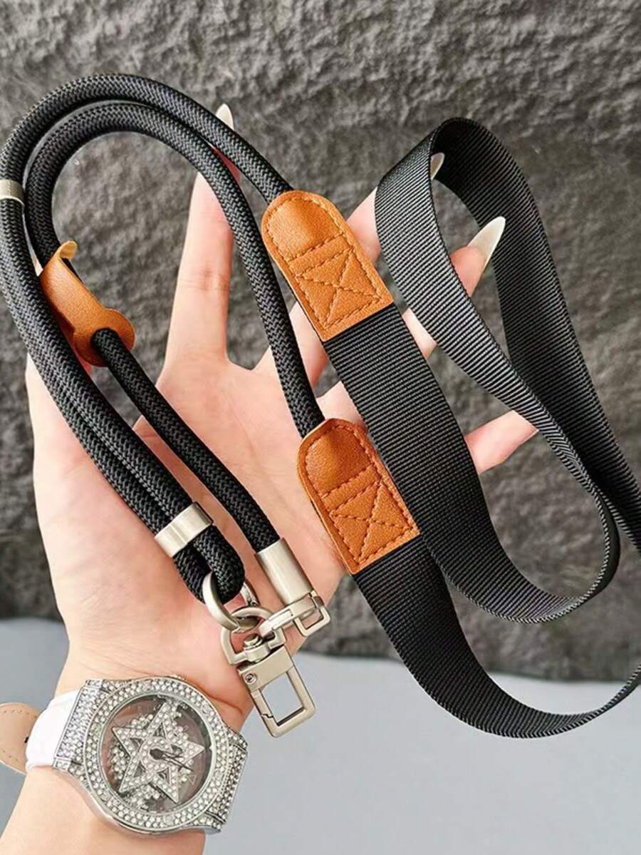 1 dây đeo điện thoại bằng da cao cấp có thể điều chỉnh, đeo chéo cổ, dây đeo túi, dây xích điện thoại chống trộm cho du lịch và hoạt động ngoài trời - Nhiều màu - Xem 1