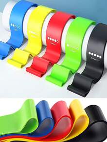 1pc/5pcs Resistance Band Set 5 Levels Exercise Loop Bands, For Leg, Hip, Abdominal Training, Yoga, Pilates, Fitness, Home Gym Strength Training - Multicolor - View 9