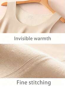 Sleeveless Ultra-Thin Thermal Underwear Top Women Top Winter Women Warm Clothes Top Base Layer Thermal Tank Tops Women Thermal Winter Tops Sports - Coffee Brown - View 6