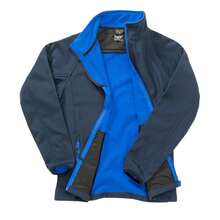 Result Womens/Ladies Core Printable Full Front Zip Softshell Jacket - Navy / Royal - View 2